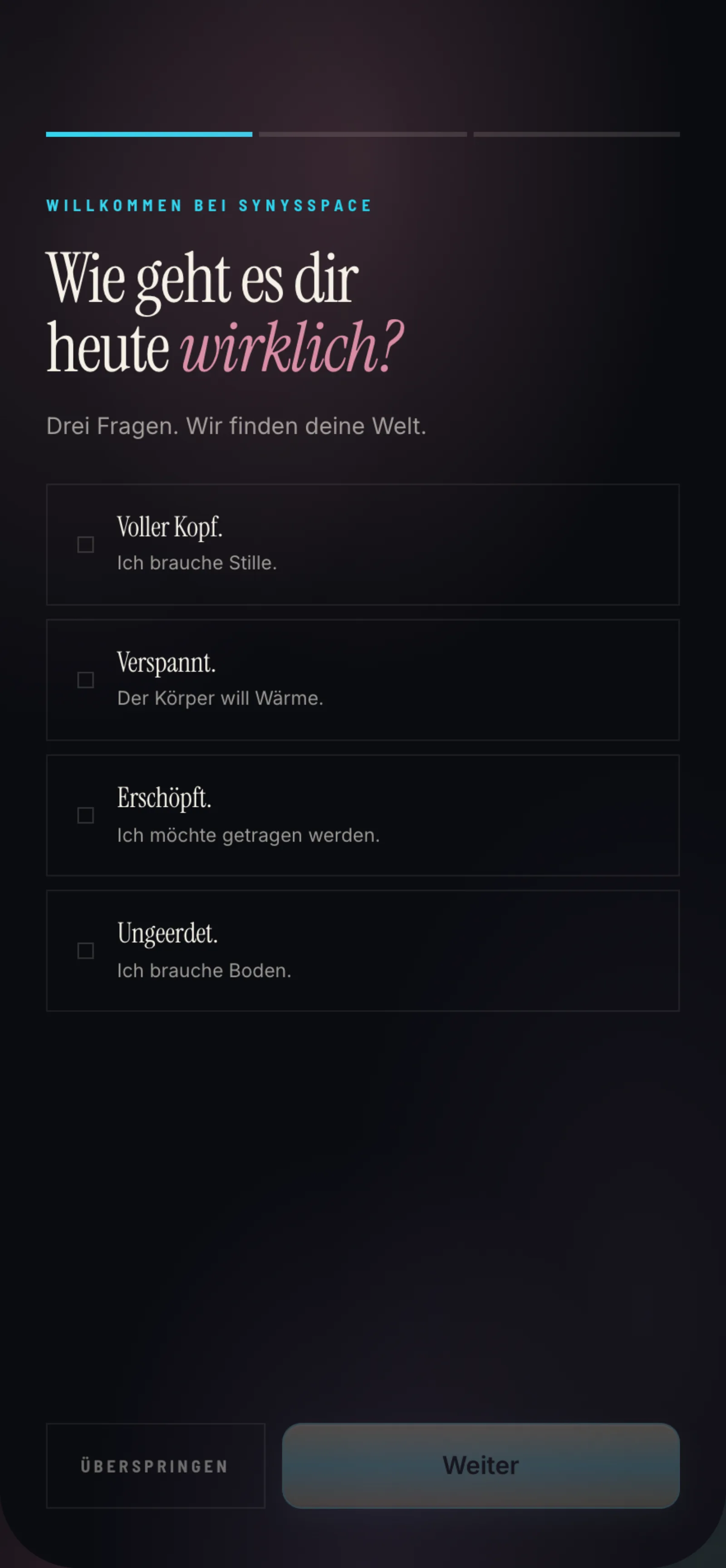 Onboarding-Ritual mit drei Fragen